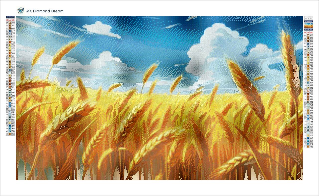 Golden Harvest Diamond Painting Kit