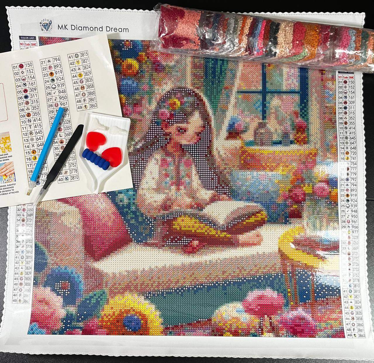 Stories Among Flowers Diamond Painting Kit