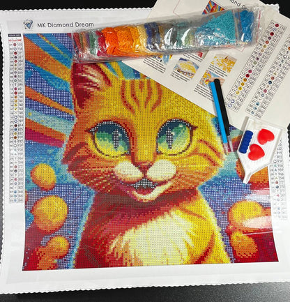 Sunny Whiskers Diamond Painting Kit