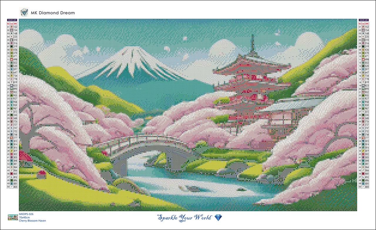 Cherry Blossom Heaven Diamond Painting Kit