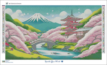 Cherry Blossom Heaven Diamond Painting Kit